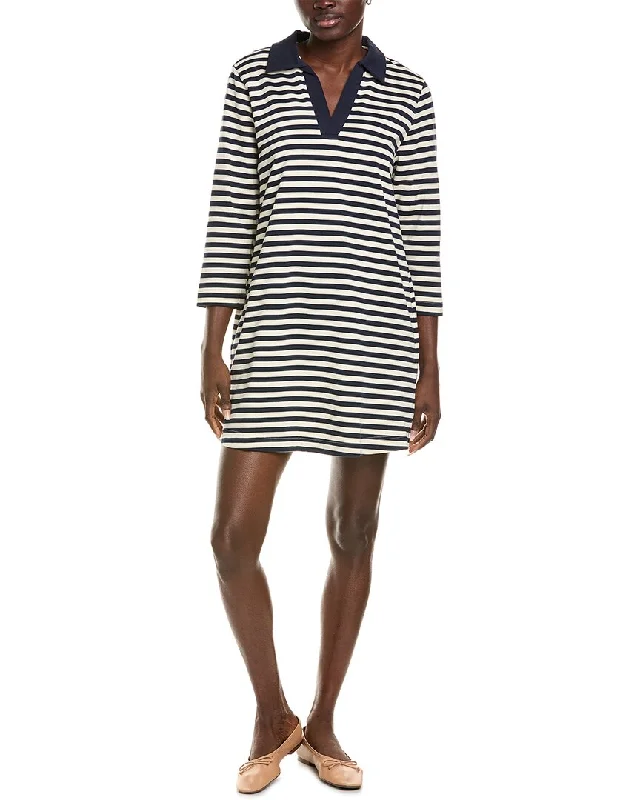 Spring Fashion Isaac Mizrahi Stripe Polo Dress