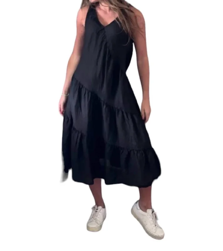 Casual Elegance Kelly Dress In Black