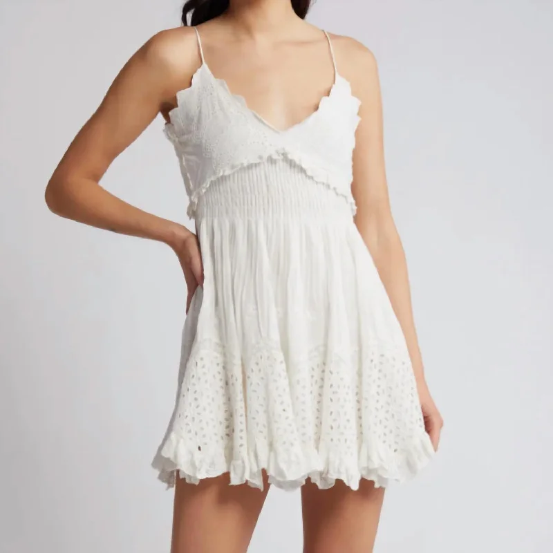 Charming Silhouette Kerielle Dress In Off White