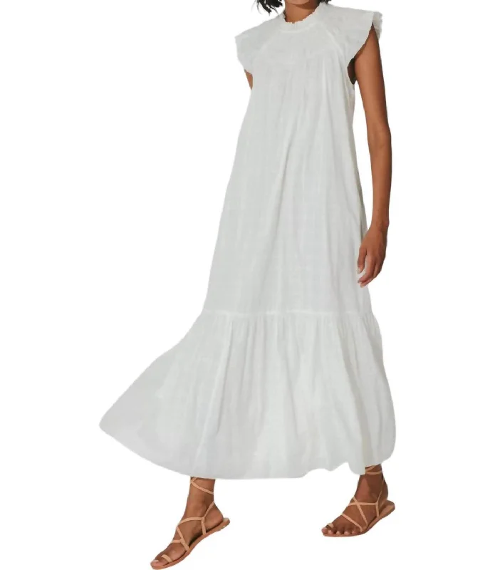 First Order Discount Malta Ankle Dress In White