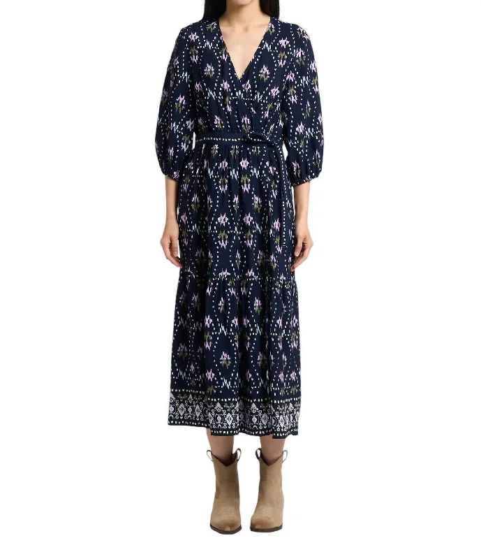 Lighten Up With Nordic Styles Nerla Dress In Night Blue