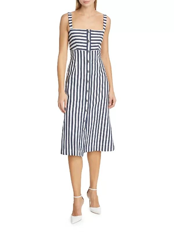 Flash Sale Fever Stripe Artie Dress In Navy