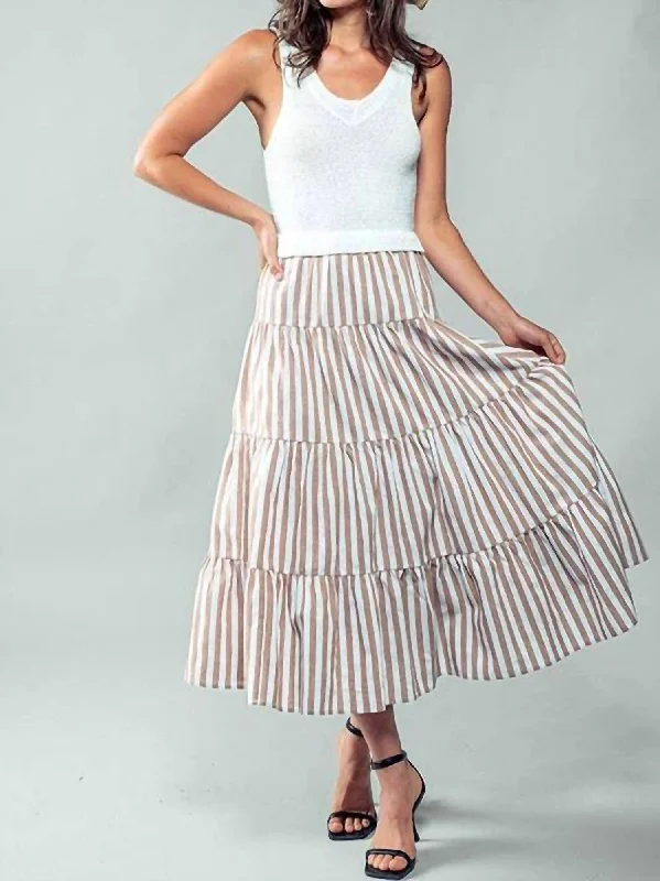 Holiday Attire Sale Stripe Dress In White Stripe